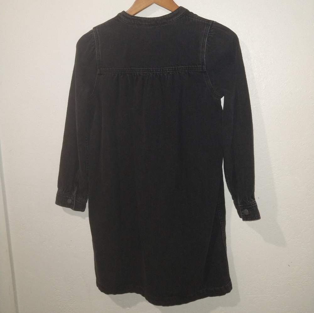 MADEWELL Denim Patch Pocket Popover Shirtdress - Picture 8 of 9